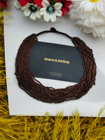 Thumbnail for Inhanns Handmade Beaded Multilayer Necklace, 20 Layers - Coffee Brown - Distacart