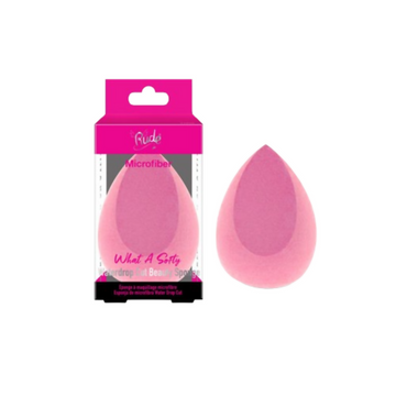 Rude Cosmetics What A Softy Microfiber Waterdrop Cut Beauty Sponge - Distacart
