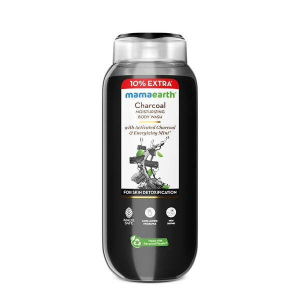 Mamaearth Charcoal Moisturizing Body Wash with Activated Charcoal & Energizing Mint for Skin - Distacart
