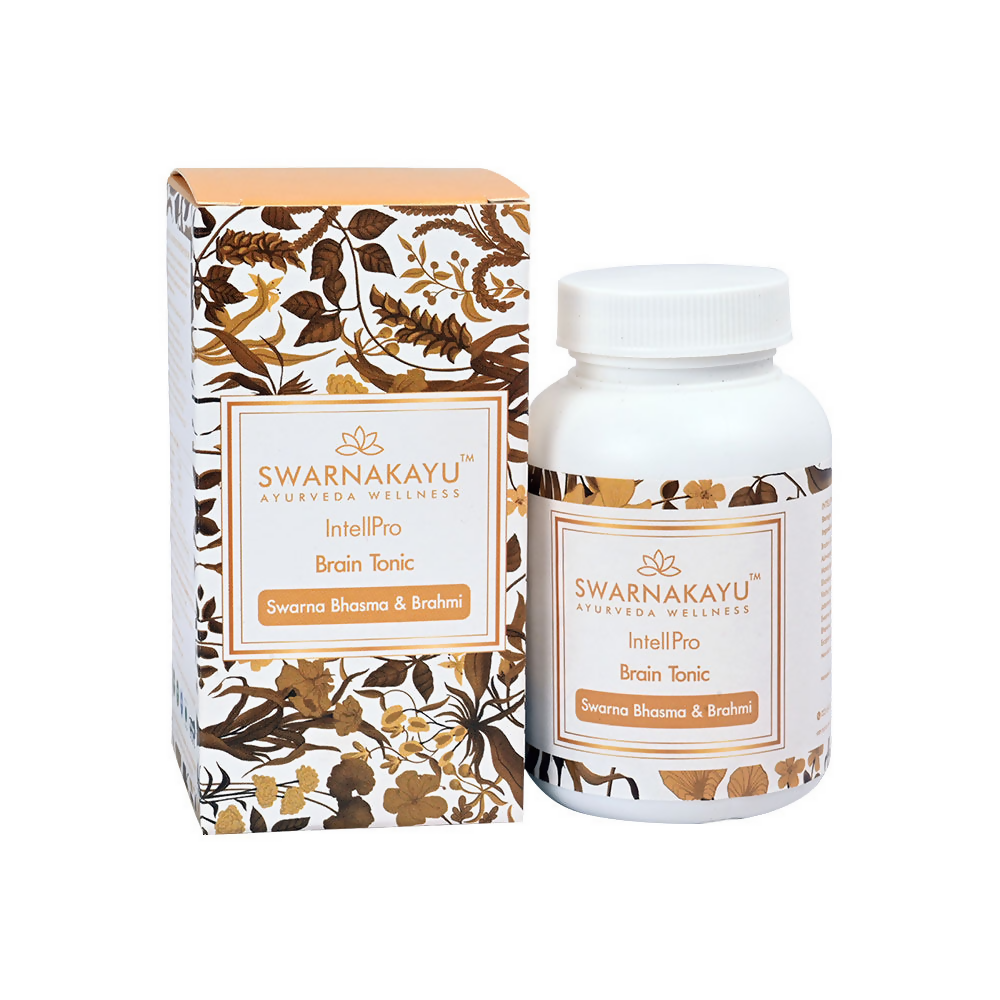 Swarnakayu Intellpro Brain Tonic Tablets With Swarna Bhasma & Brahmi - Distacart