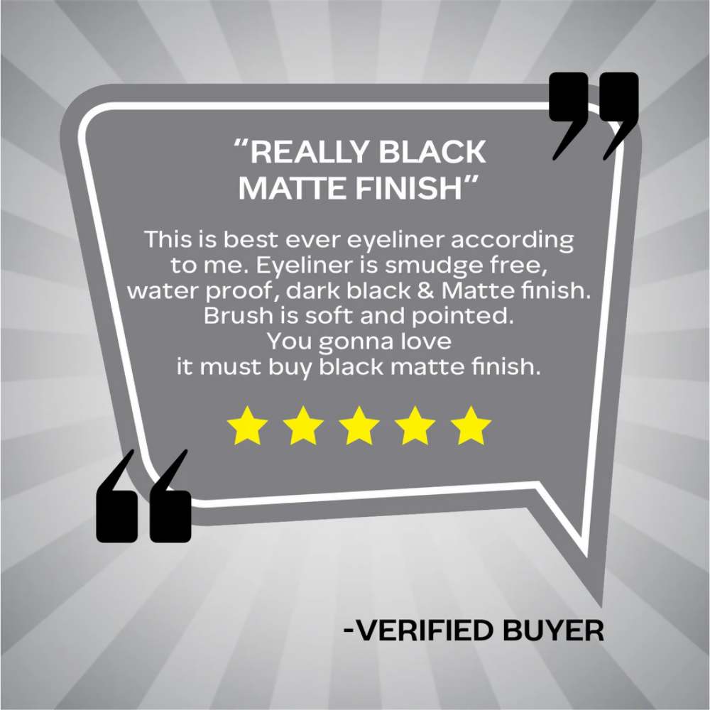 Faces Canada Ultime Pro Matte Play Eyeliner - Black - Distacart