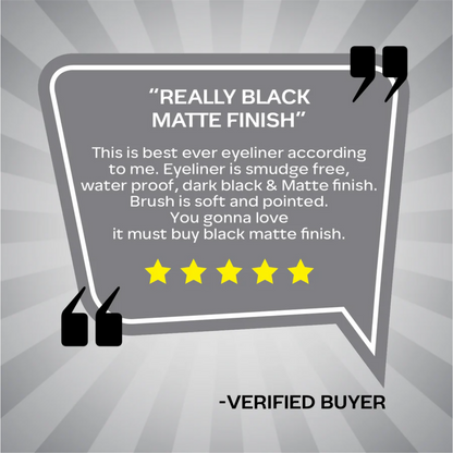 Faces Canada Ultime Pro Matte Play Eyeliner - Black - Distacart