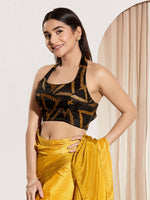 Thumbnail for Joban Fashion Mustard Cotton Padded Blouse With Square Neck Sleeveless - Distacart
