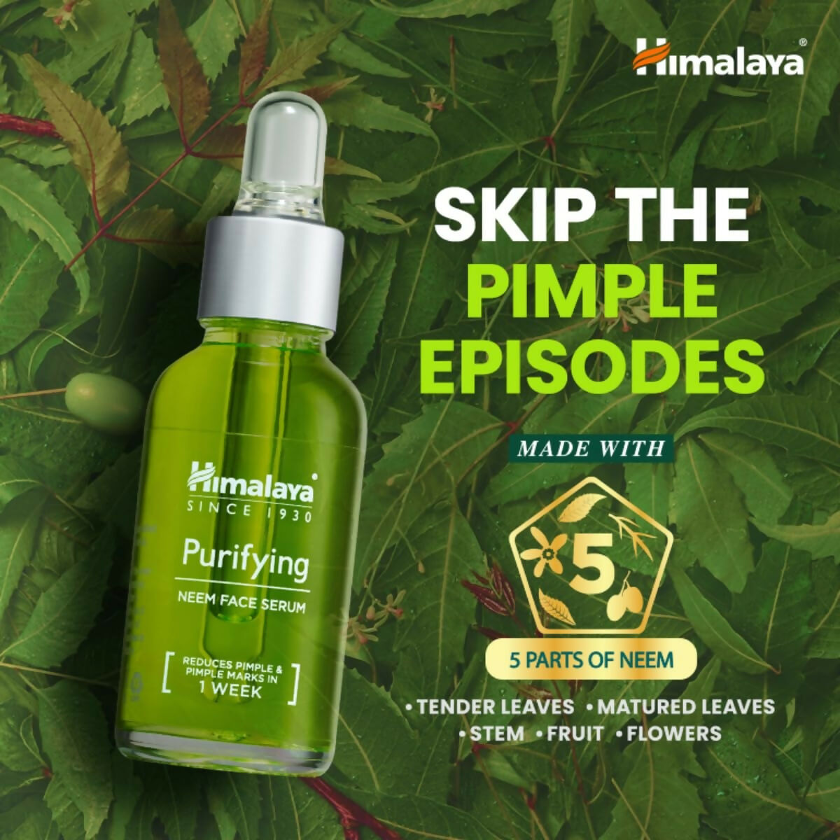 Himalaya Herbals Purifying Neem Face Serum - Distacart