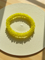 Thumbnail for Inhanns Unisex Crystal Bloom – Adjustable Crystal Bead Bracelets - Lemon Yellow - Distacart