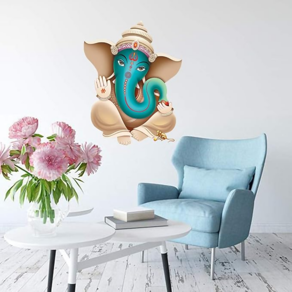 Rangoli Vinyl Religion Large Wall Sticker (Multicolor, 50 or 70 cm) - Dista
