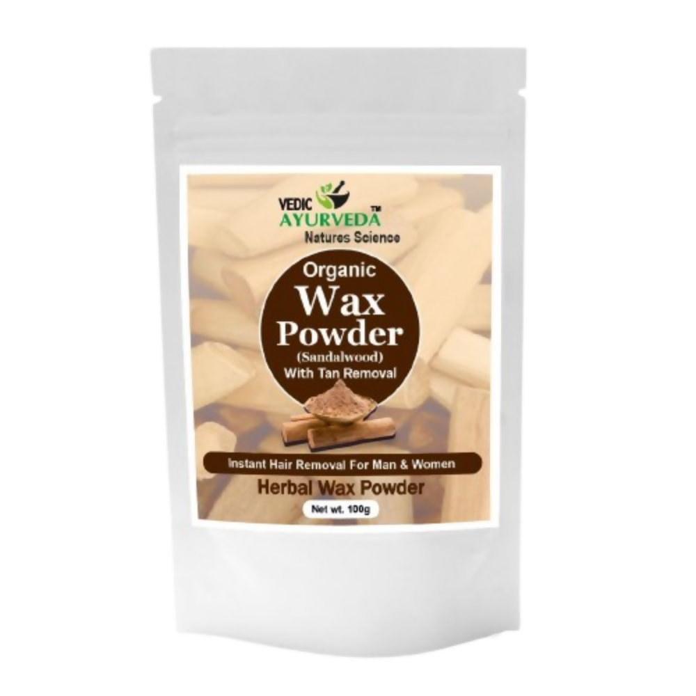 VedicAyurveda Herbal Wax Powder - Sandalwood - Dista