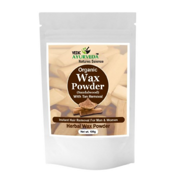 VedicAyurveda Herbal Wax Powder - Sandalwood - Dista