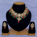 Thumbnail for Joban Fashion Hand Made High Quality Gold Plated Base Metal Alloy Kundan Stone Studded Kundan Jewellery Set - Distacart