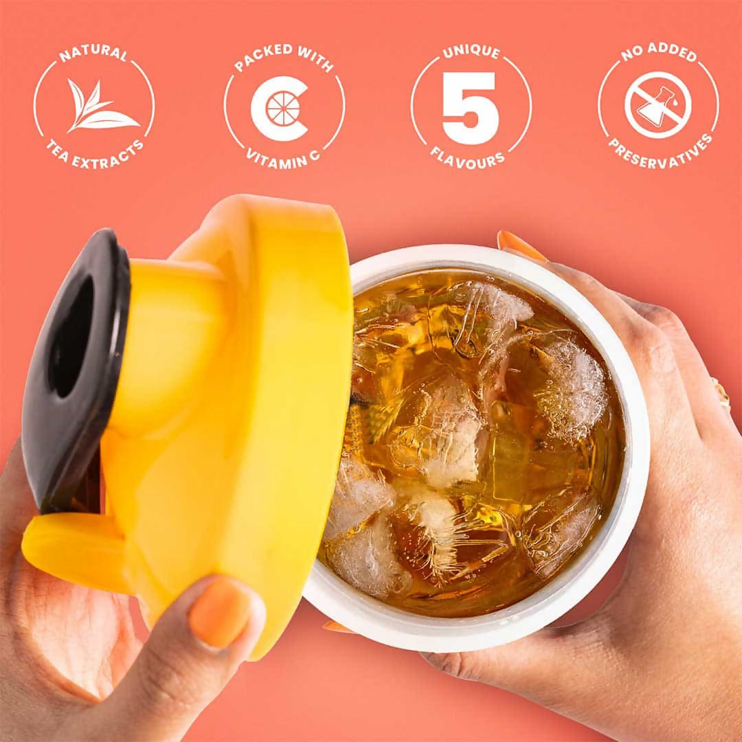 Bevzilla 5 Flavoured Iced Tea Sachets + Shaker - Distacart
