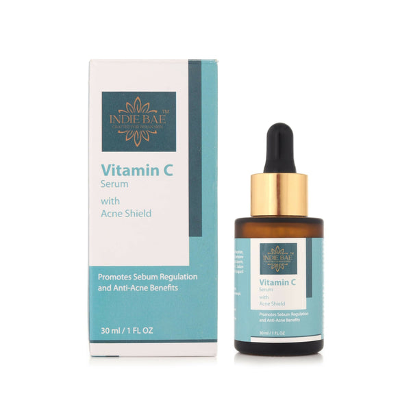 Indie Bae Crafted For Indian Skin: Vitamin C Serum With Acne Shield - Distacart