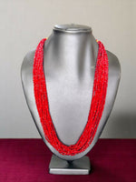 Thumbnail for Inhanns Crystal Beads Luxe Edition – Multi-Layered Necklace - Maroon - Distacart