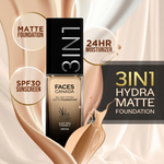 Thumbnail for Faces Canada 3 in 1 All Day Hydra Matte Foundation - Rose Ivory 011 - Distacart