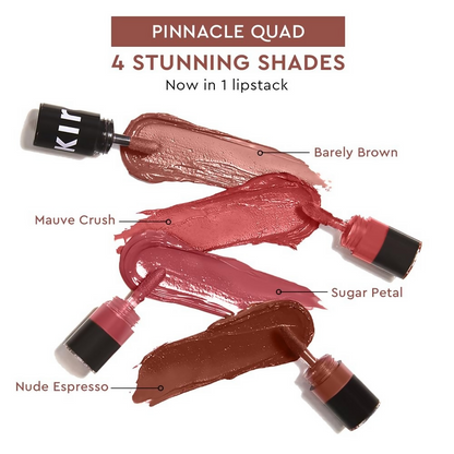 Kiro Four Play Non-Stop Airy Matte Liquid Lip Stack – Pinnacle Quad - Dista