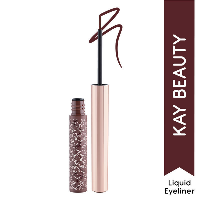 Kay Beauty By Katrina Kaif Quick Dry Liquid Eyeliner - Sizzling MochaIndigo - Distacart