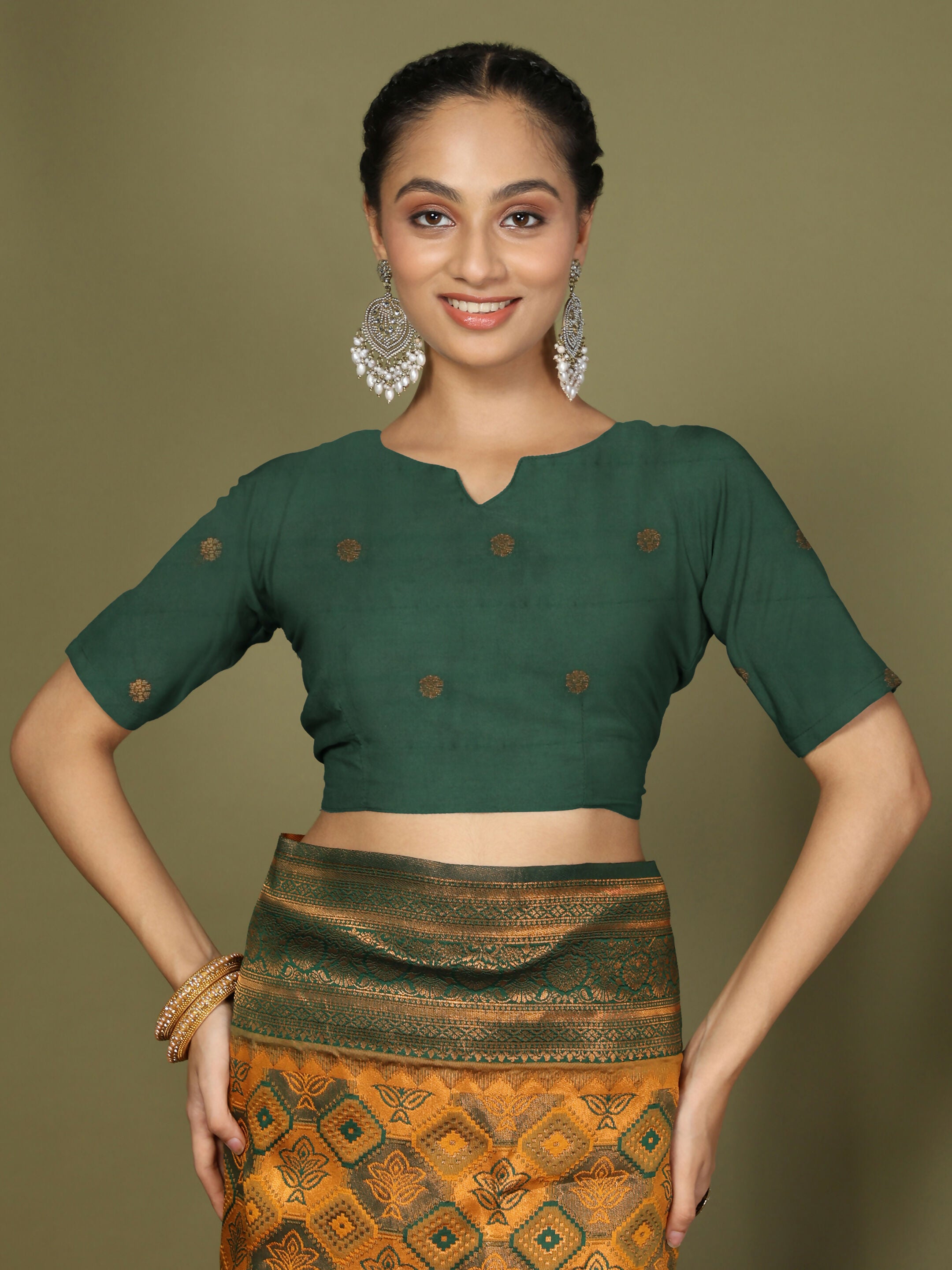 Astita Lichi Silk Yellow Saree