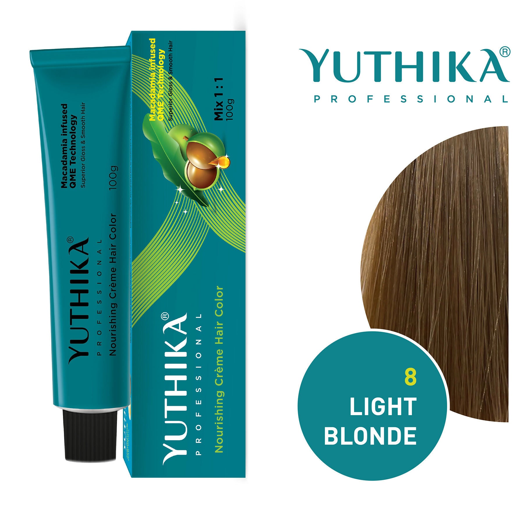 Yuthika Professional Creme Hair Colour - Light Blonde - Distacart