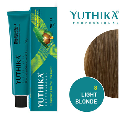 Yuthika Professional Creme Hair Colour - Light Blonde - Distacart