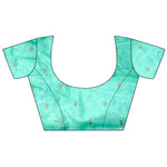 Thumbnail for Joban Fashion Sky Blue Handloom Banarasi Organza Silk Khatali Butta Work Saree