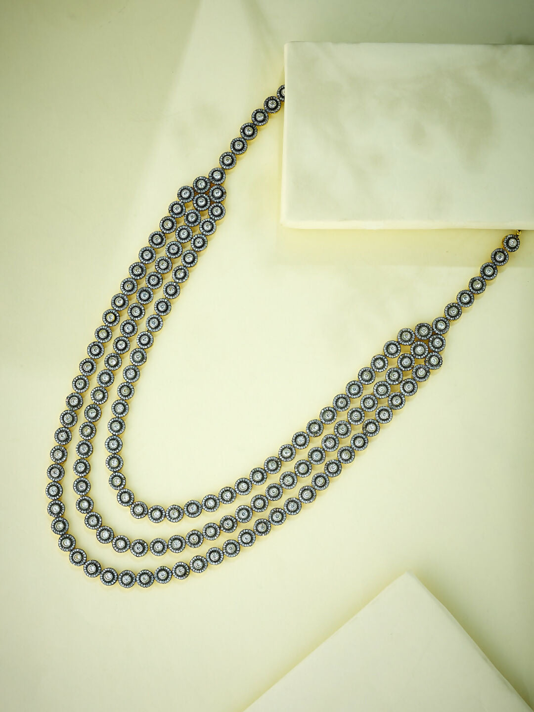 Nuyug 22k Gold Plated Multi-Layered Necklace