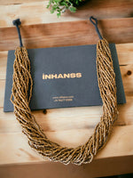 Thumbnail for Inhanns Handmade Beaded Multilayer Necklace, 20 Layers - Gold - Distacart