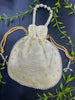 Joban Fashion Pearl Hand Work Potli Bag - Off White - Dista