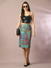 Myshka Women's Multi Printed Knee Length Party Embellished Skirts - Distacart