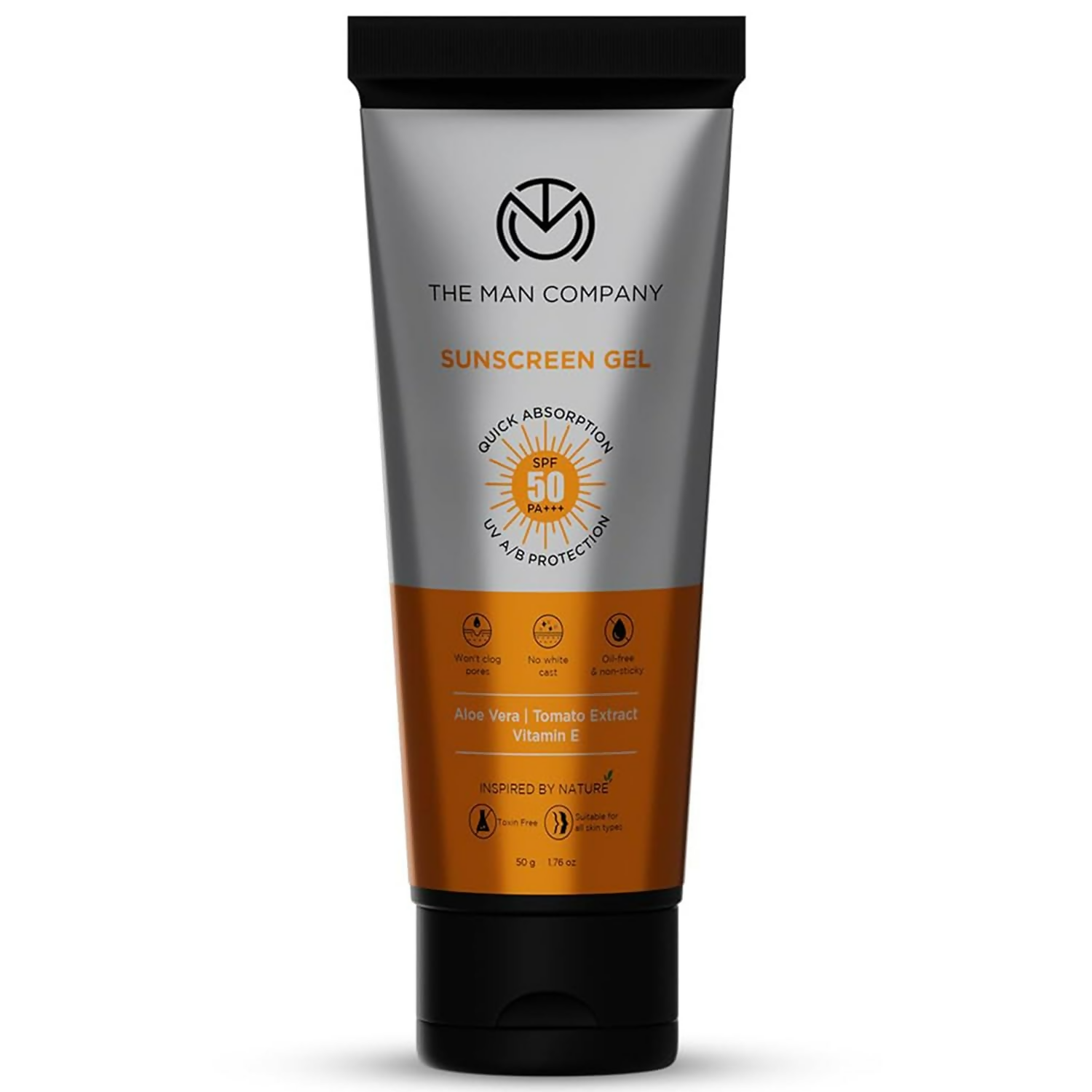The Man Company Oil-Free Sunscreen Gel SPF 50 PA+++ For Men - Distacart