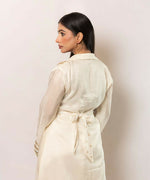 Thumbnail for Timaraa Ivory Lumina Silk Co-Ord Set - Dista