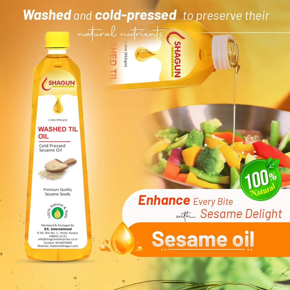 Shagun Cold Pressed Sesame Oil - Washed Til Oil - Dista
