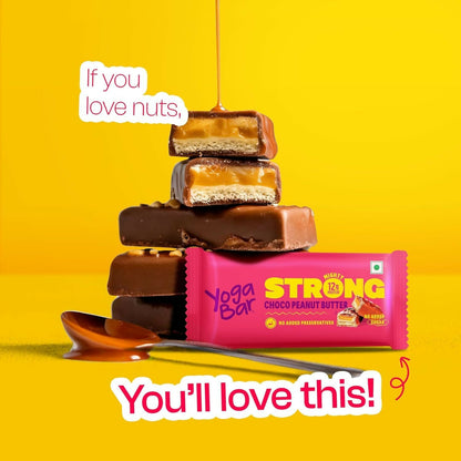Yoga Bar Strong Choco Peanut Butter Bar - Distacart