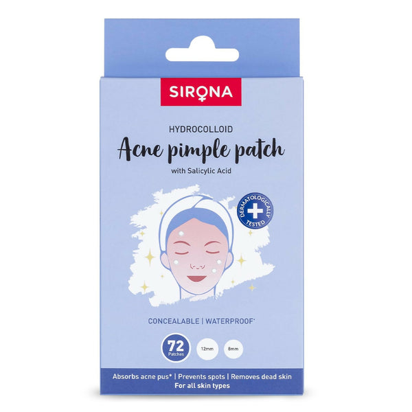 Sirona Anti Acne Pimple Patches For Face with 0.5% Salicylic Acid Invisible Facial Stickers Cover - Distacart