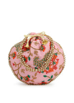 Thumbnail for Joban Fashion Embroidered Potli Clutch - Peach