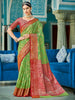 Shree Shyam Fashion Linen Cotton Light Green Saree - Distacart