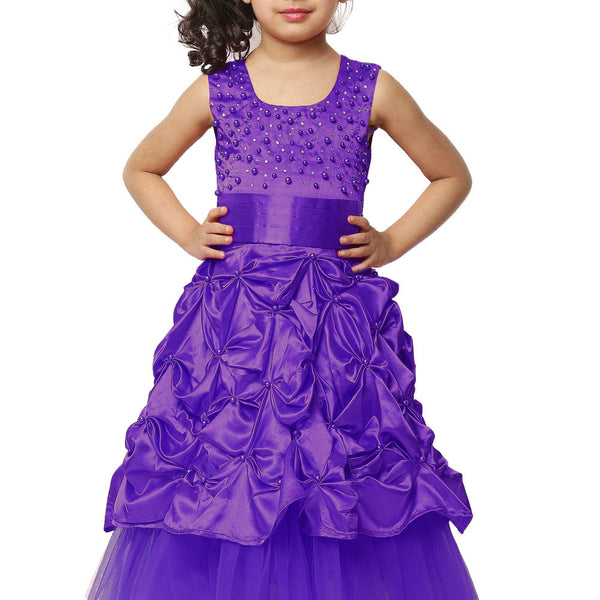 Asmaani Kids Party Wear Stylish Dresses, Perfect for Parties, Functions & Vacations - Purple - Distacart