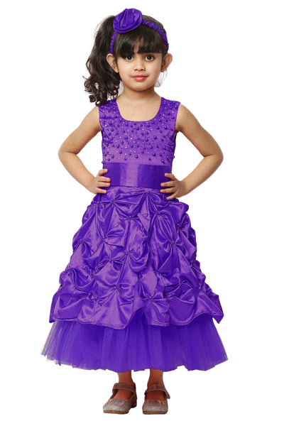 Asmaani Kids Party Wear Stylish Dresses, Perfect for Parties, Functions & Vacations - Purple