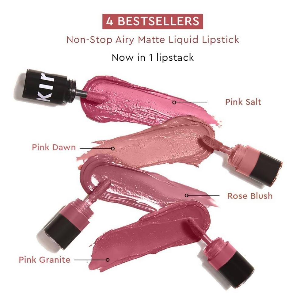 Kiro Four Play Non-Stop Airy Matte Liquid Lip Stack – Paramount Pink - Dista