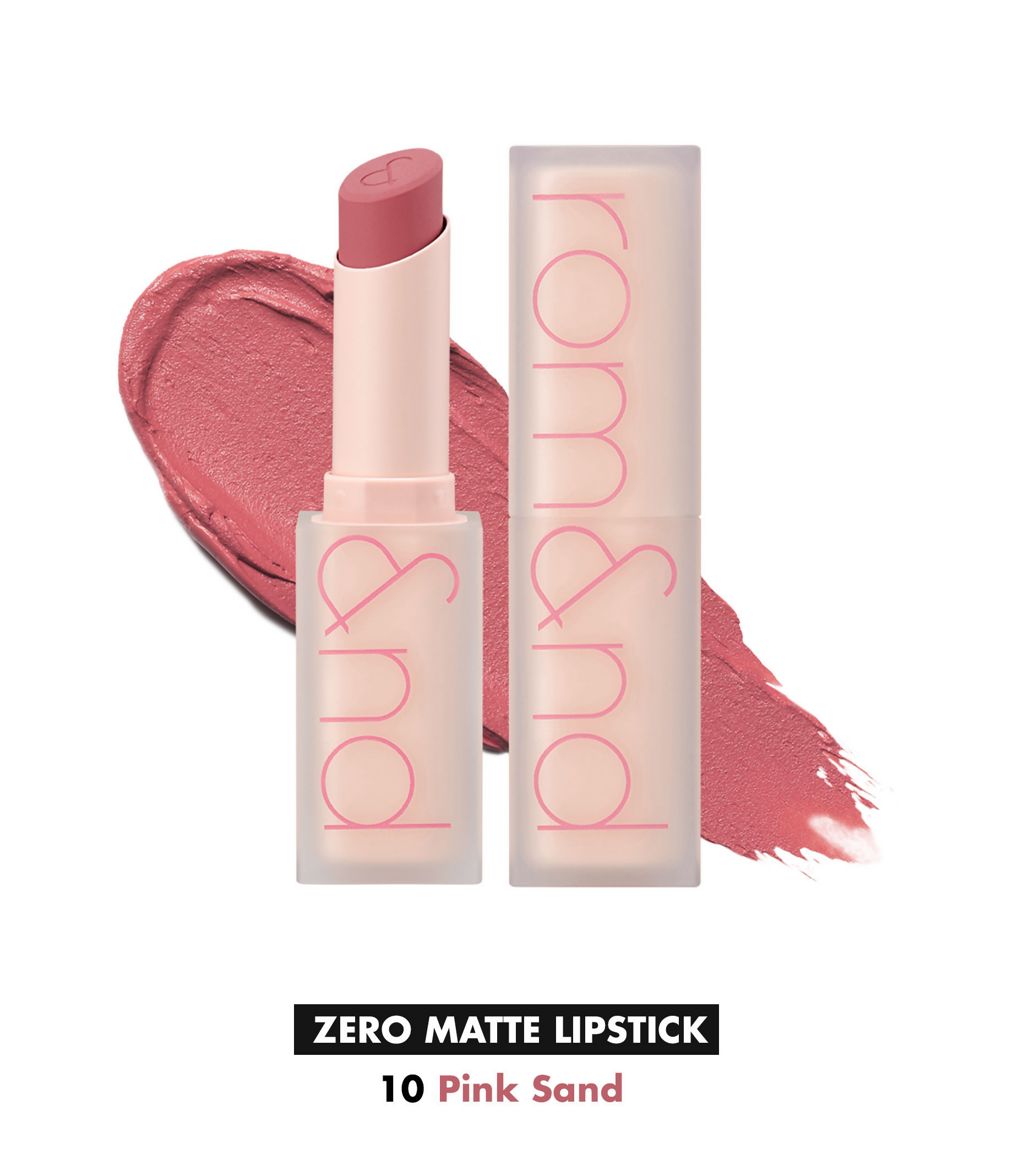 Rom&nd Zero Matte Lipstick - 10 Pink Sand - Distacart