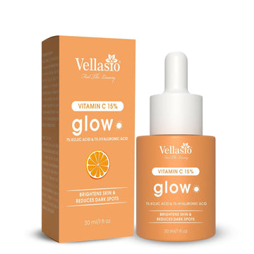 Vellasio 15% Vitamin C Serum with Hyaluronic Acid & Kojic Acid - Distacart