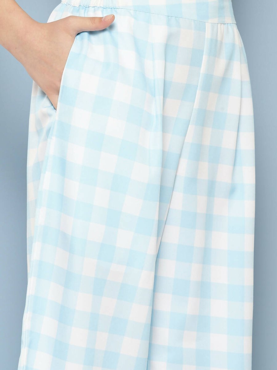 Ahalyaa Womens Co-ords - Blue - Distacart