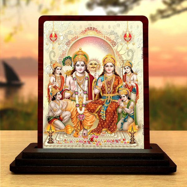 Plan To Gift Ram Darbar Wooden Idol - Distacart