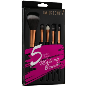 Swiss Beauty Makeup Brushes - Gold - Dista