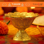 Thumbnail for CraftVatika Brass Traditional Devdas Puja Lamp For Decor