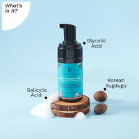 Thumbnail for Pilgrim Korean 1.5% Salicylic (Bha) & 2% Glycolic Acid (Aha) Foaming Face Wash For Oily & Acne-Prone Skin - Korean Skin Care - Distacart