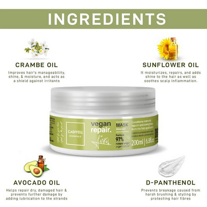 Cadiveu Vegan Hair Mask - Distacart