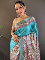 Thumbnail for Mitera Ethnic Motifs Tussar Saree - Distacart