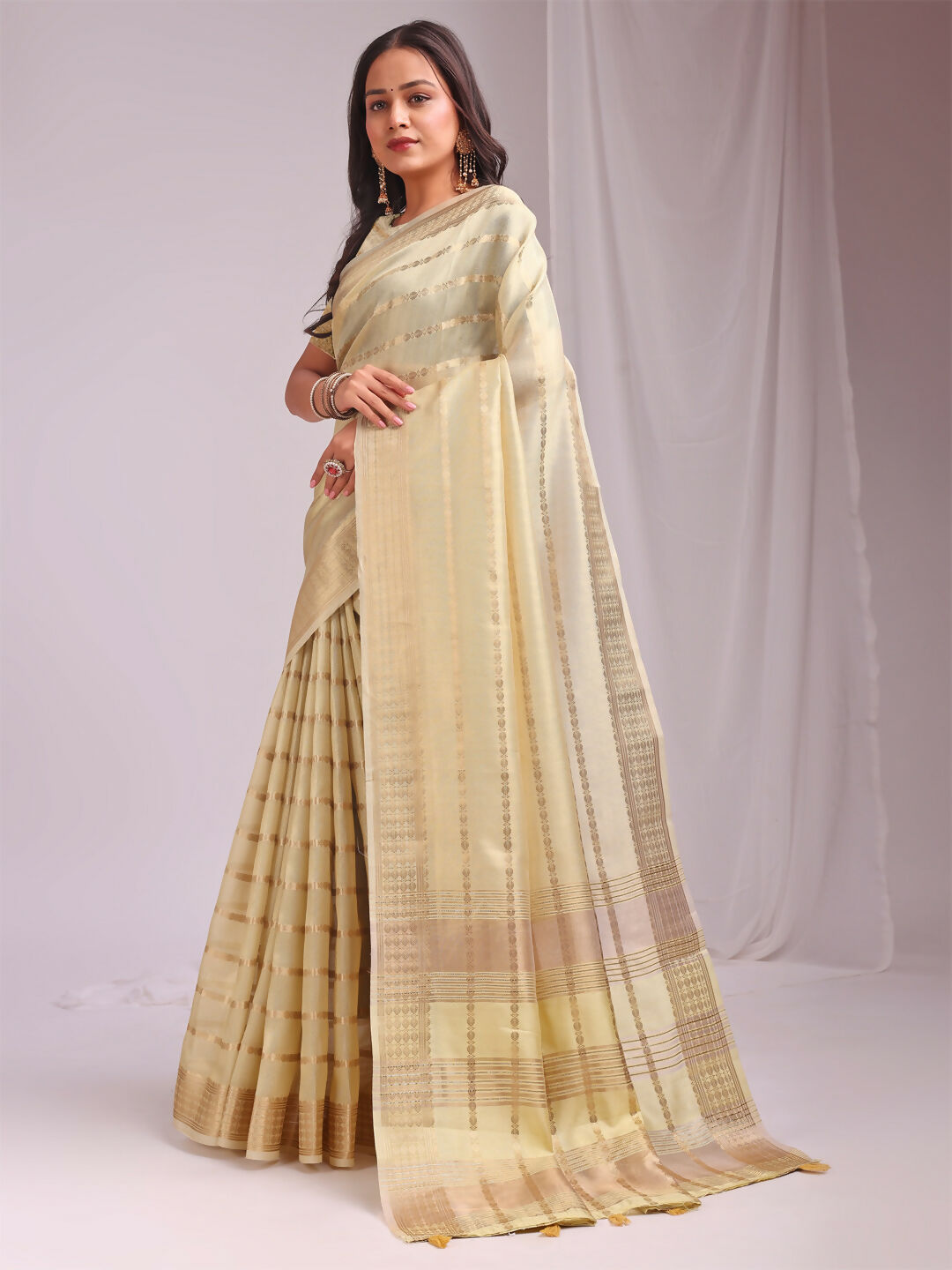 Astita Organza Gold Saree