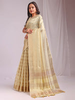 Thumbnail for Astita Organza Gold Saree