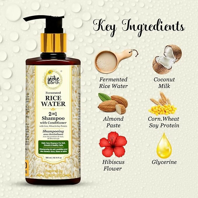 The Indie Earth 2-in-1 Fermented Rice Water Shampoo - Distacart