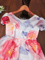 Thumbnail for Preksha Creation Women White Kota Fabric With Digital Print Gown - White - Distacart